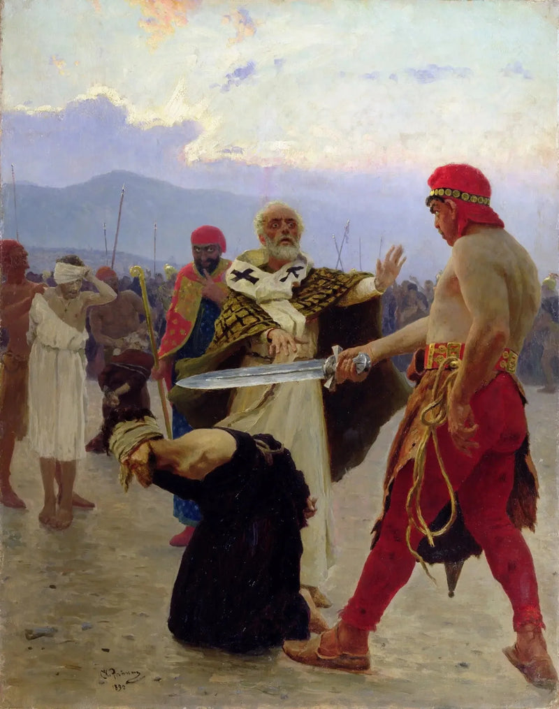 Nikolaus von Myra rettet drei Unschuldige vor dem Tod - Ilya Repin