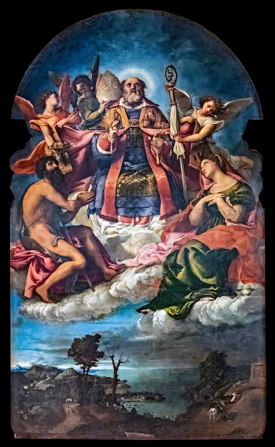 Heiliger Nikolaus in Herrlichkeit - Lorenzo Lotto