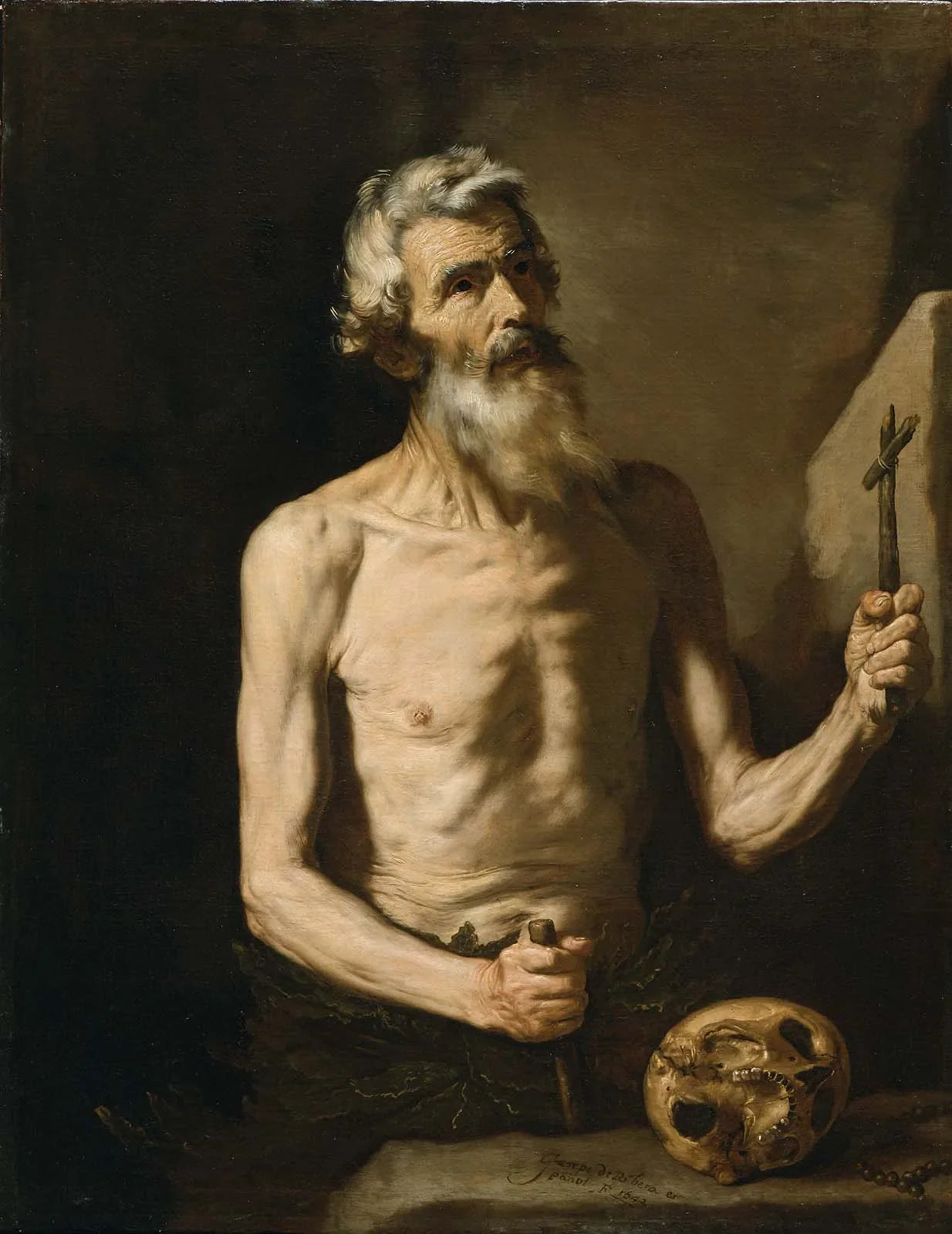 Saint Onophrius - Jusepe de Ribera image 1 copie de tableau peinte à la main