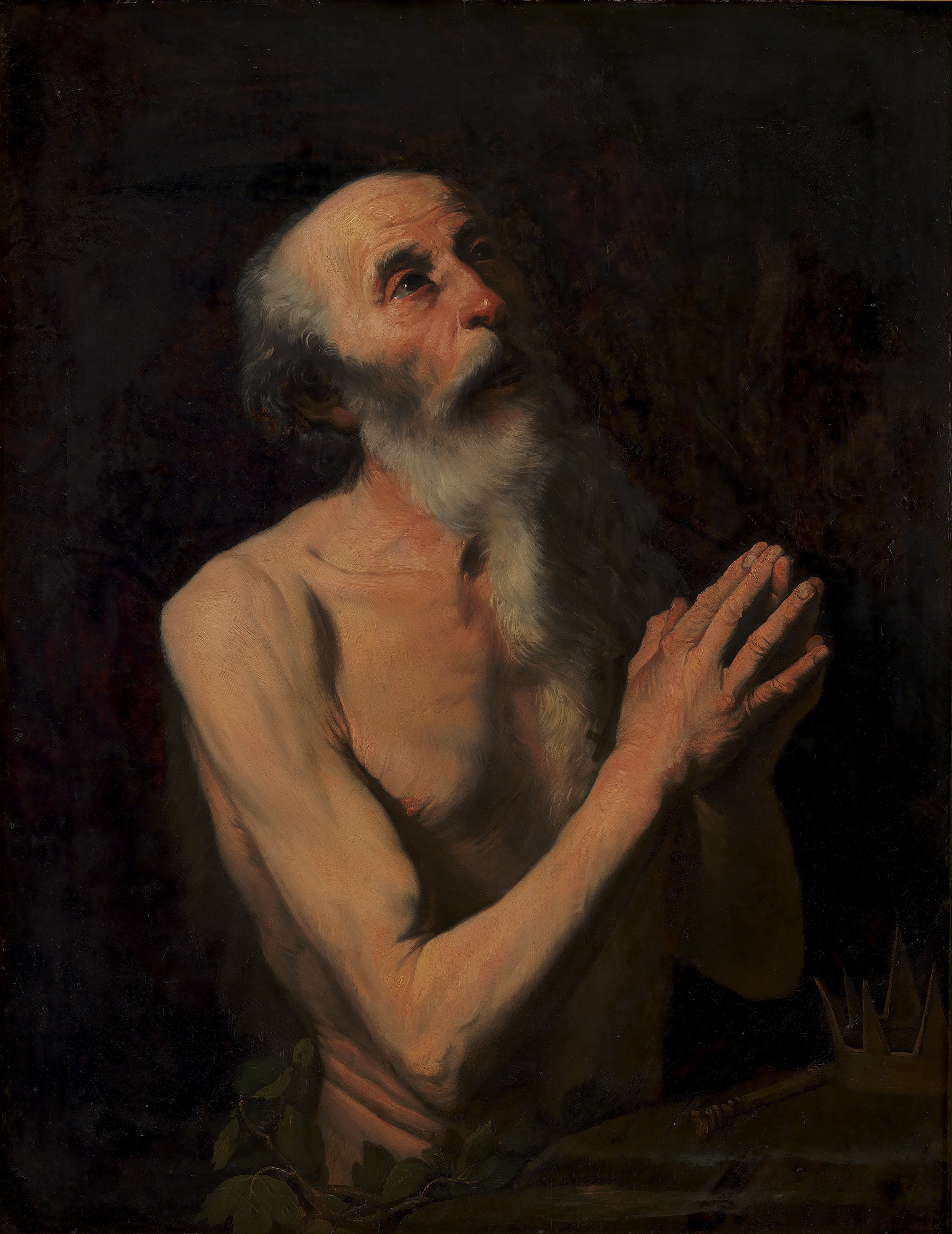 Saint Onufre - Jusepe de Ribera image 1 copie peinte à la main à l’huile