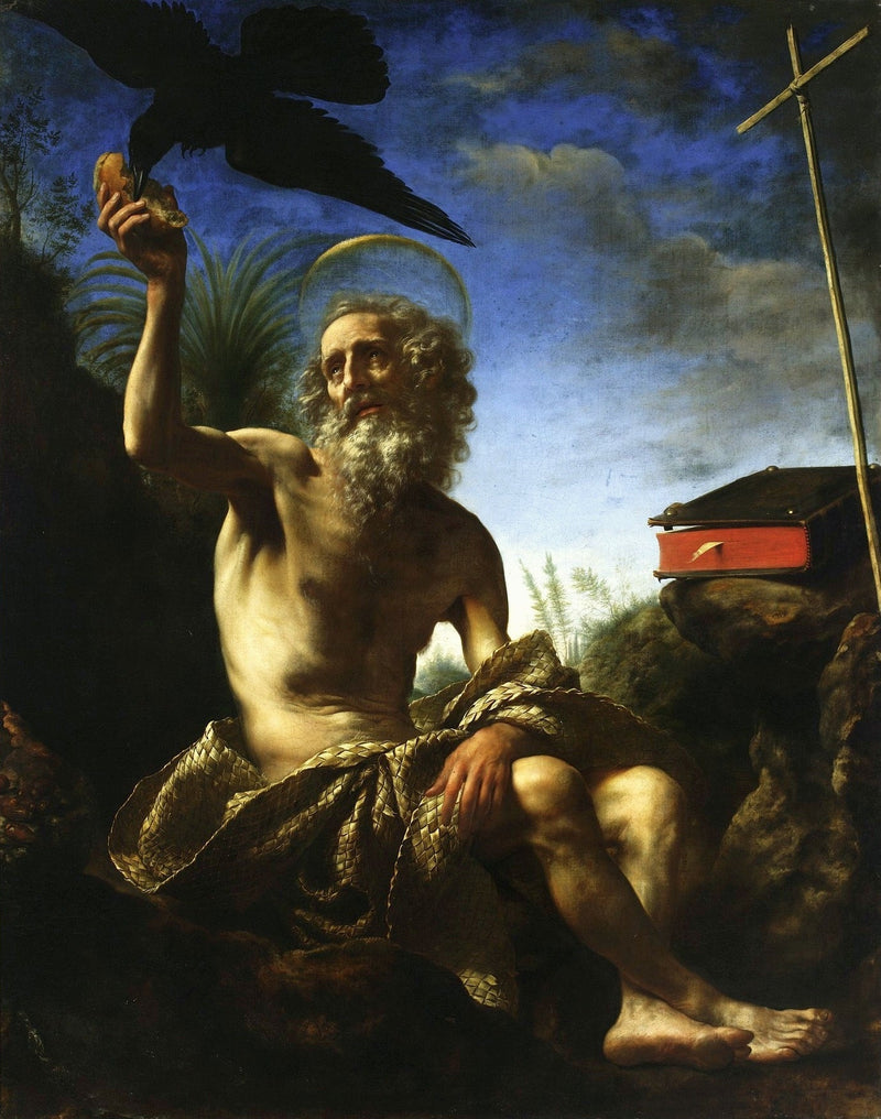 Der heilige Paulus der Eremit. - Carlo Dolci