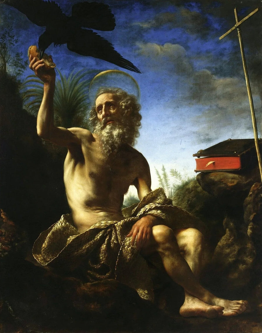 Der heilige Paulus der Eremit. - Carlo Dolci