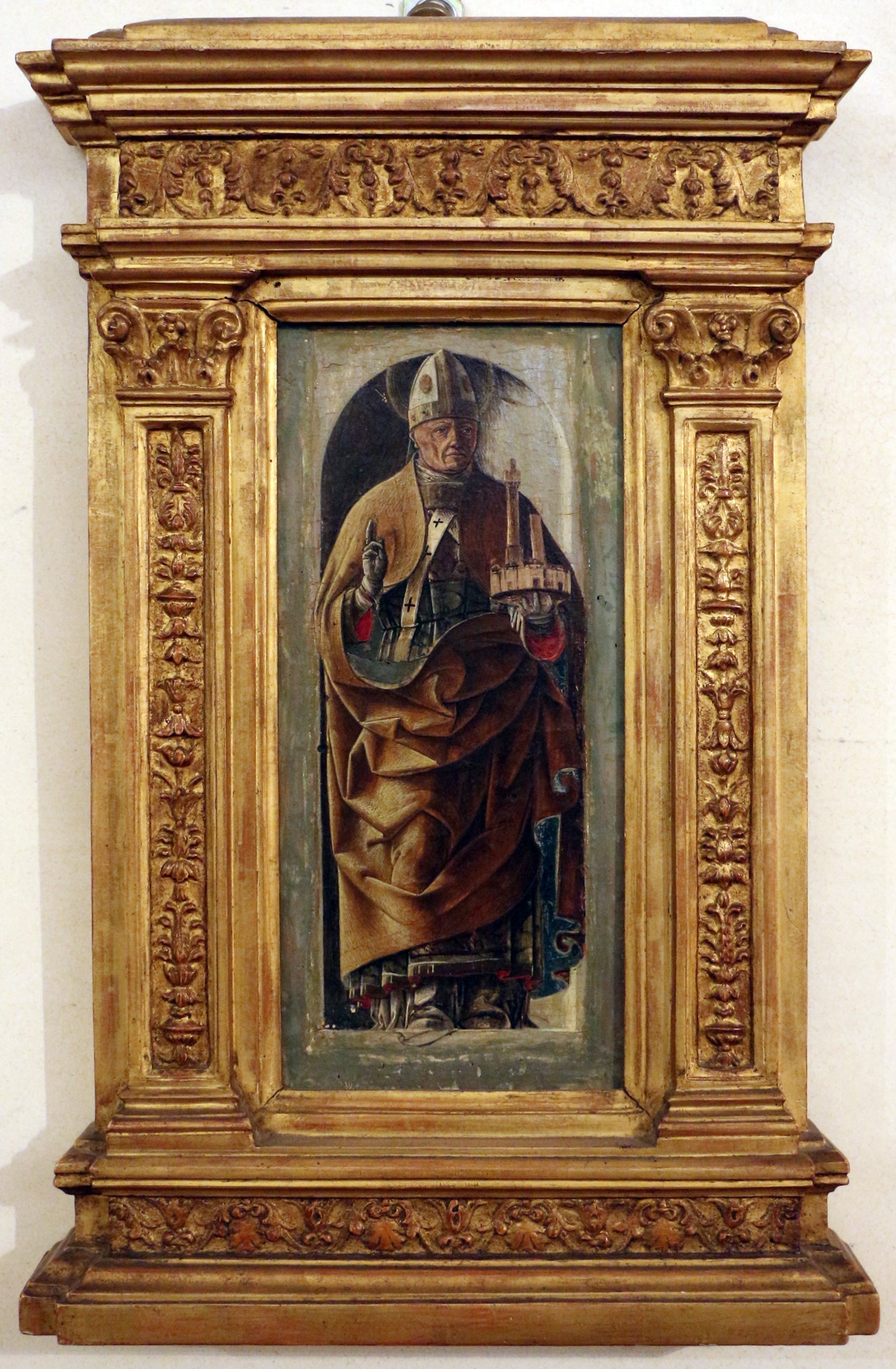 Saint Pétrone - Ercole de’ Roberti image 1 copie de tableau peinte à la main