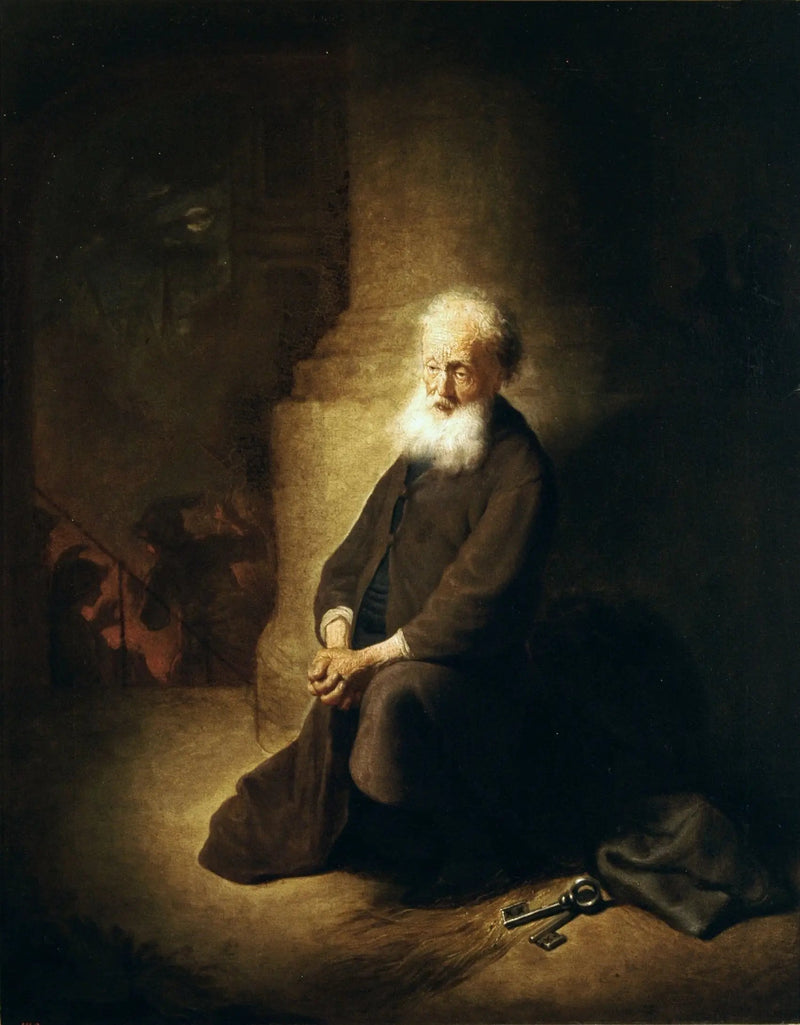 Kniefall des Heiligen Petrus. - Rembrandt