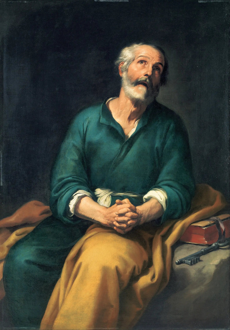 Heilige Petrus in Tränen - Bartolomé Esteban Murillo