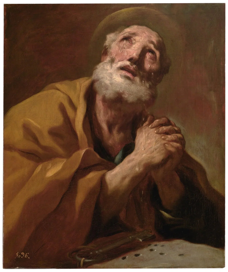 Heiliger Petrus in Tränen - Luca Giordano