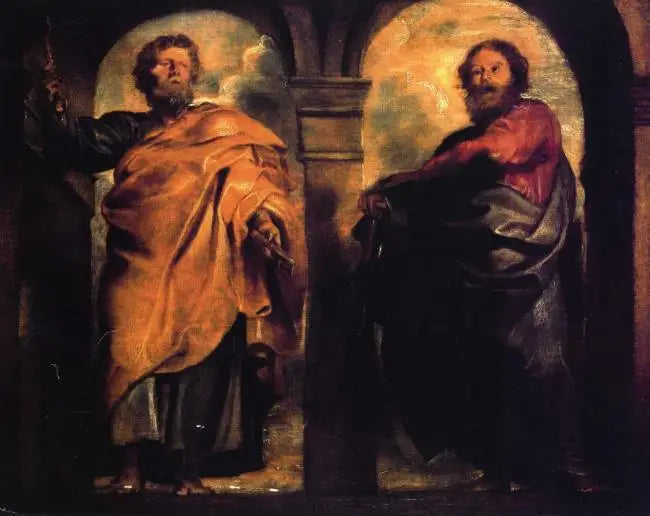 Saint Pierre et Saint Paul - Peter Paul Rubens image 1 reproduction artisanale de tableau