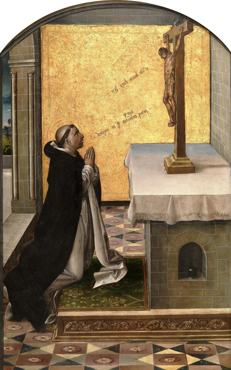 Saint Pierre der Märtyrer im Gebet - Pedro Berruguete