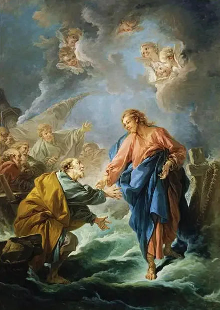Saint Pierre auf den Wassern - François Boucher