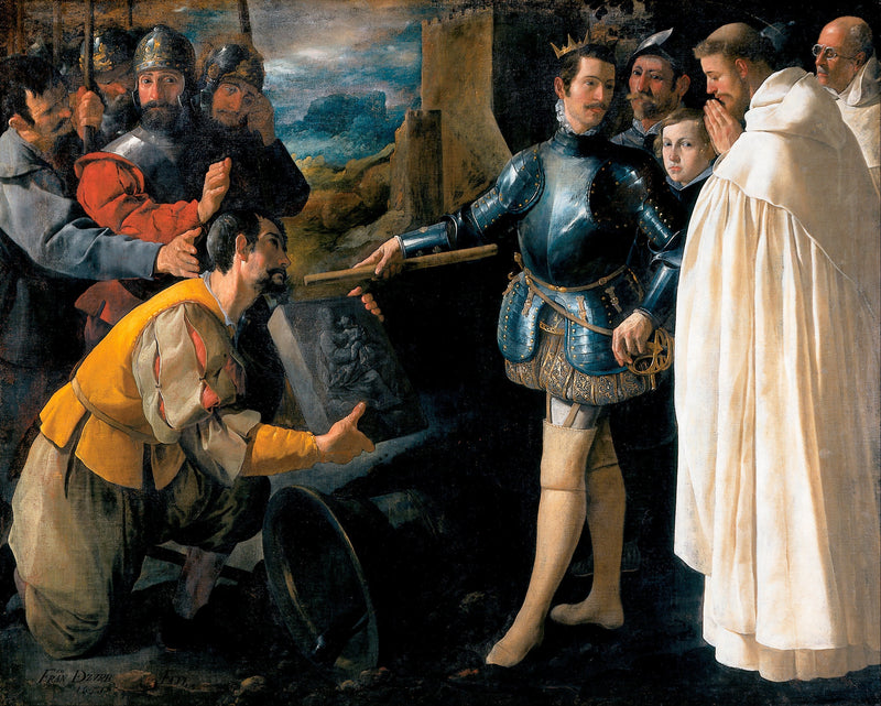 Saint Pierre Nolasco, der das Bild der Jungfrau von El Puig von Francisco de Zurbarán wiederherstellt