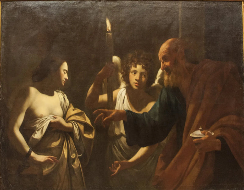 Besuch des Heiligen Petrus bei der gefangenen Heiligen Agathe - Simon Vouet
