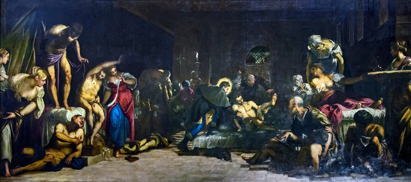 Sankt Roch im Krankenhaus - Jacopo Tintoretto