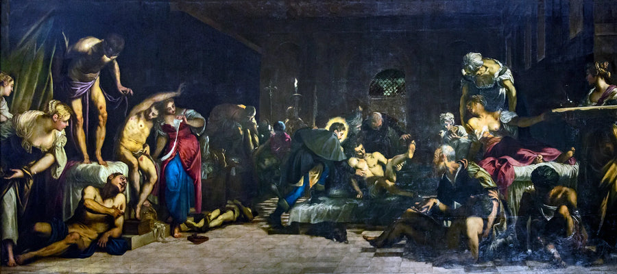 Sankt Roch im Krankenhaus - Jacopo Tintoretto