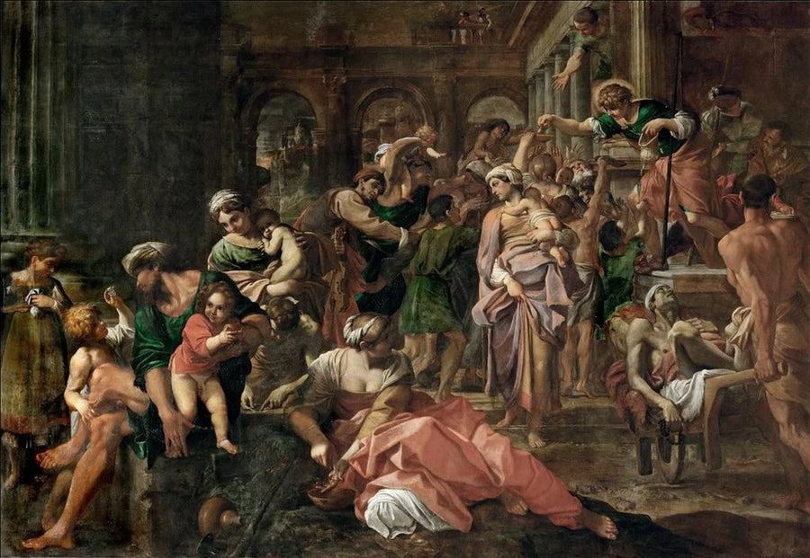 Sankt Roch spendet Almosen - Annibale Carracci