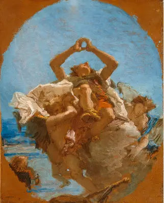 Saint Roch getragen in den Himmel von Engeln - Giovanni Battista Tiepolo