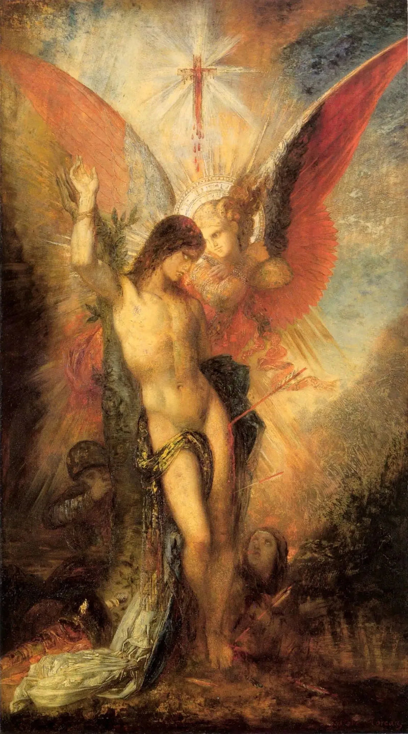 Saint-Sébastien und der Engel - Gustave Moreau