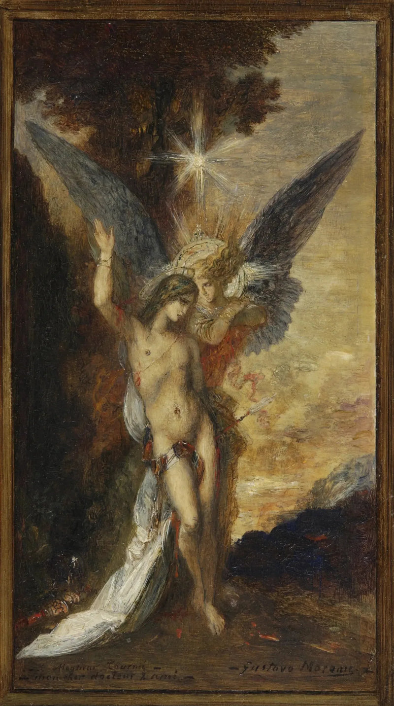Saint-Sébastien und der Engel - Gustave Moreau