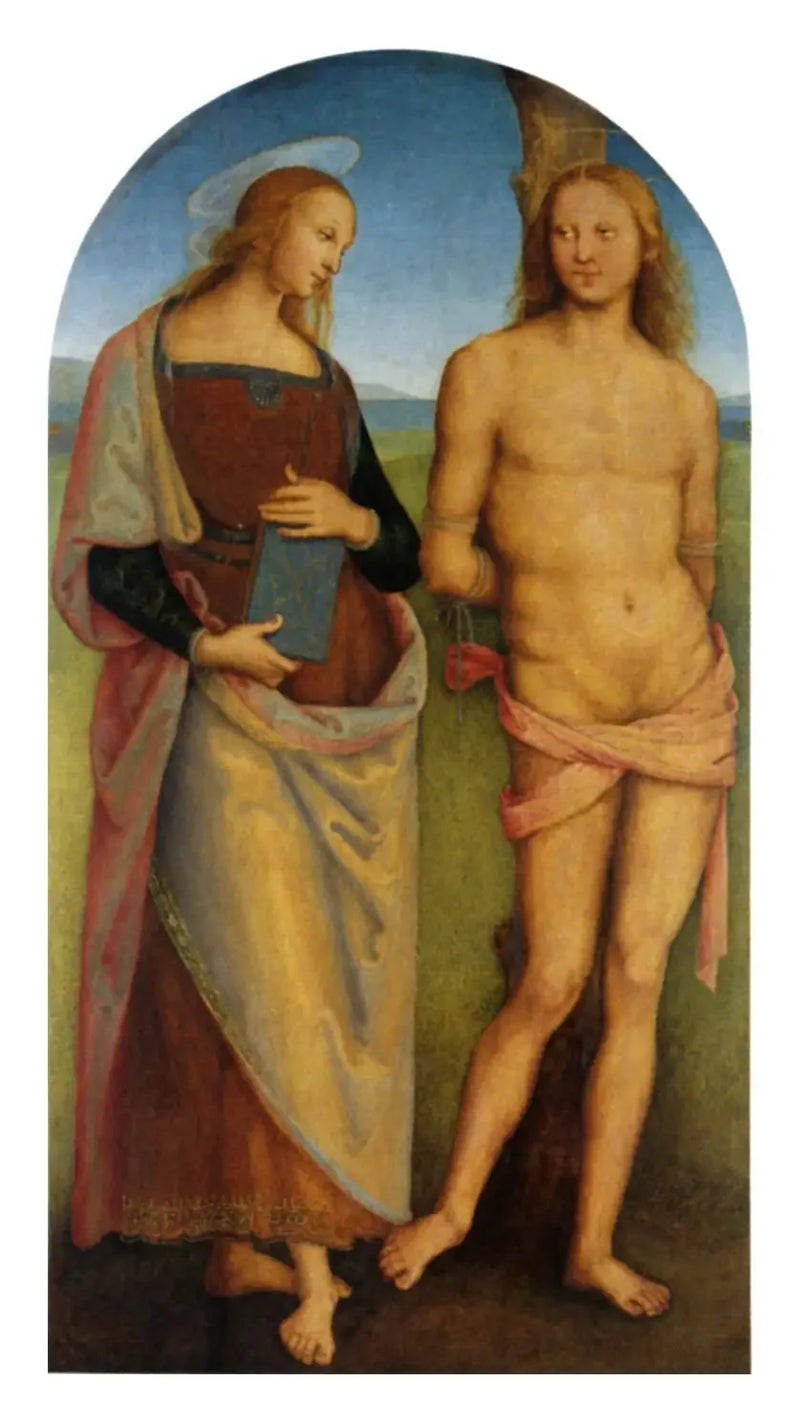 Sankt Sebastian und Sankt Apollonia - Pietro Perugino