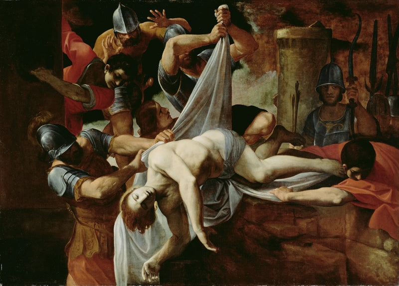 Sankt Sebastian in die Cloaca Maxima geworfen - Ludovico Carracci