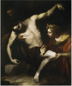 Heiliger Sebastian geschützt durch Heilige Irene - Luca Giordano