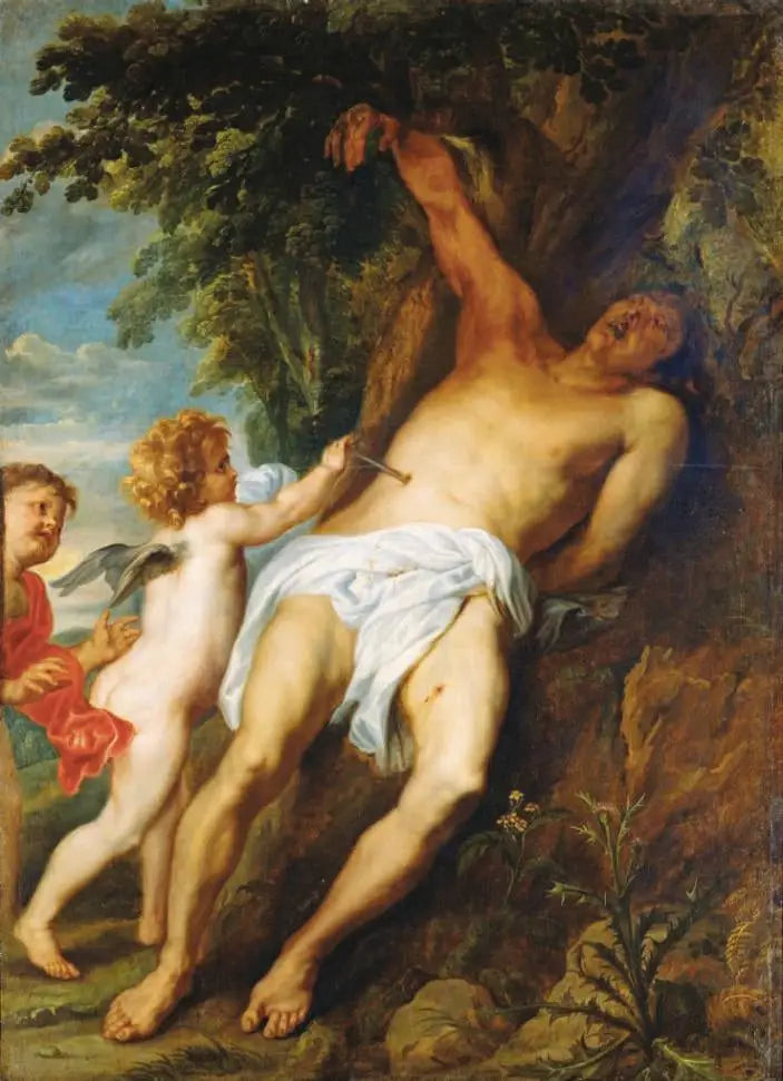 Saint Sebastian gerettet von den Engeln - Antoine van Dyck