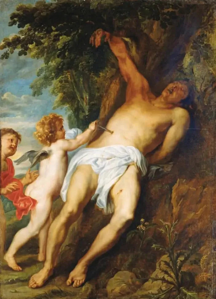 Saint Sebastian gerettet von den Engeln - Antoine van Dyck