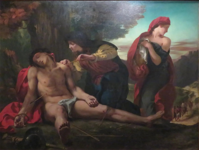 Der heilige Sebastian, gerettet von den heiligen Frauen - Eugène Delacroix
