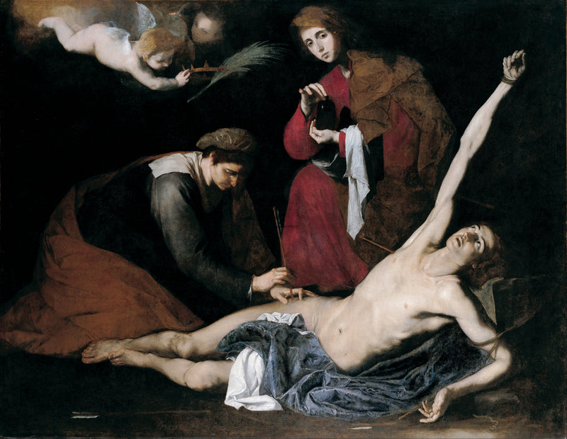 Heiliger Sebastian gepflegt von den heiligen Frauen - Jusepe de Ribera