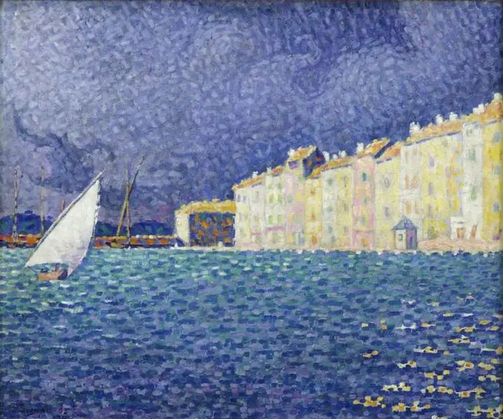 Saint-Tropez, l'orage - Paul Signac image 1 reproduction artisanale de tableau