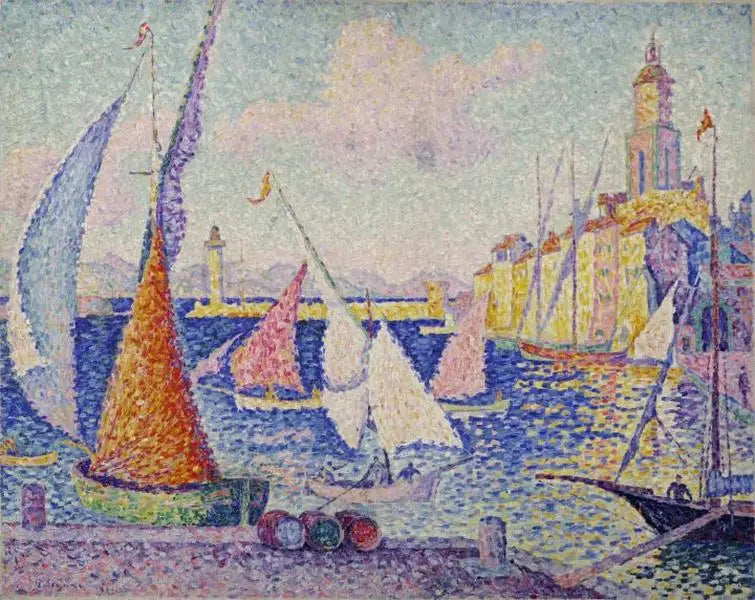 Saint-Tropez, der Kai - Paul Signac