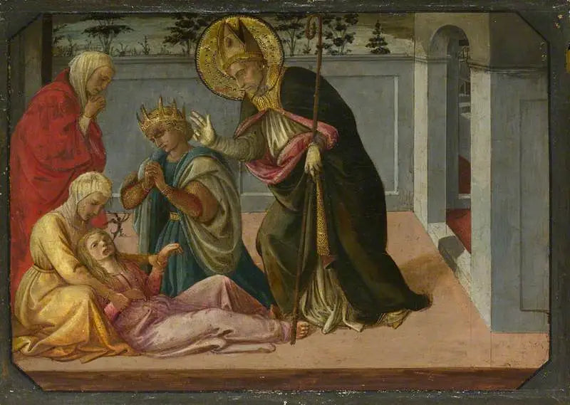 Sankt Zeno exorziert die Tochter von Gallienus - Fra Filippo Lippi