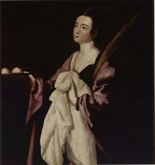 Sainte Agathe - Francisco de Zurbarán - Alpha Reproduction