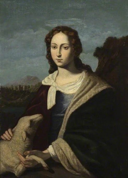 Heilige Agnes und das Lamm - Jusepe de Ribera