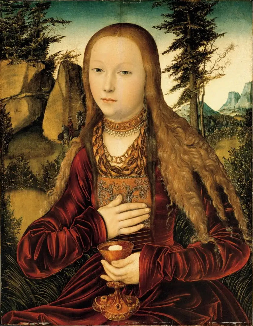 Sainte Barbe - Lucas Cranach the Elder image 1 reproduction artisanale de tableau