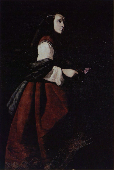 Sainte Casilda - Francisco de Zurbarán image 1 copie de tableau peinte à la main