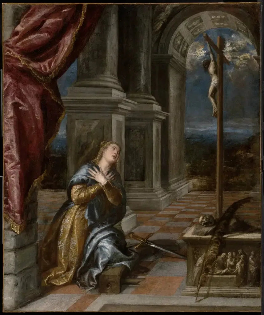Sainte Catherine d'Alexandrie im Gebet - Titian