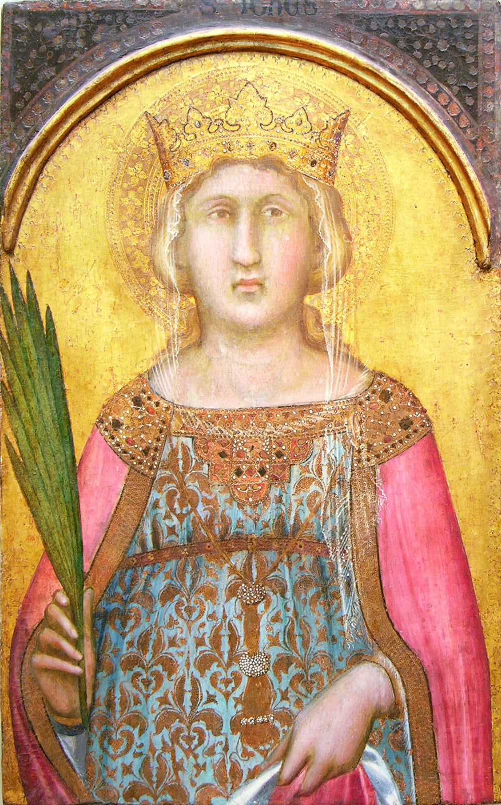 Sainte Catherine d'Alexandrie - Pietro Lorenzetti image 1 reproduction artisanale de tableau