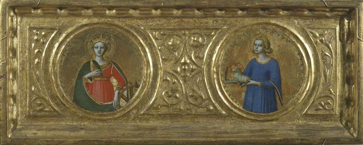 Sainte Catherine d’Alexandrie et sainte Agnès (prédelle panneau de droite) - Fra Angelico - Alpha Reproduction