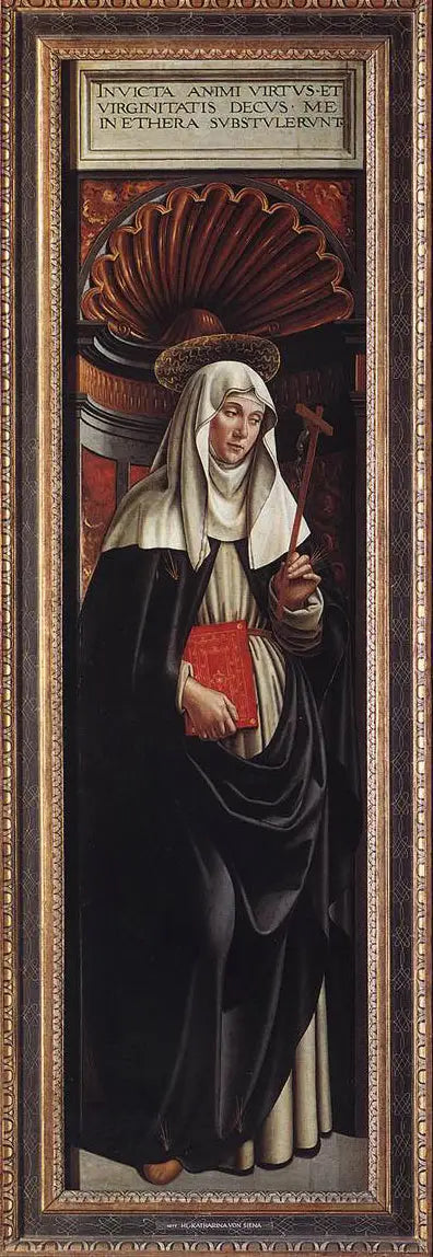 Sainte Catherine de Sienne - Domenico Ghirlandaio image 1 copie peinte à la main à l’huile