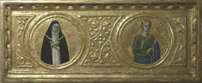 Sainte Catherine de Sienne et Sainte Cécile (prédelle panneau de gauche) - Fra Angelico - Alpha Reproduction