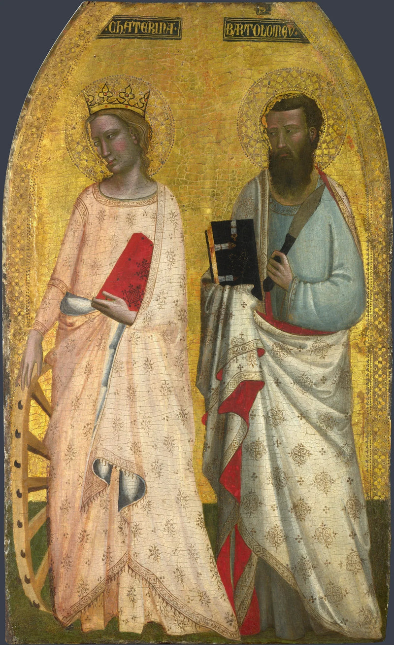 Heilige Katharina und Heiliger Barthélemy - Allegretto Nuzi