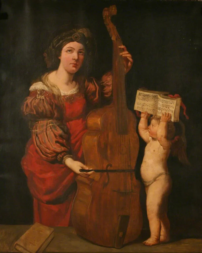 Heilige Cäcilia, die Viola spielend - Domenichino