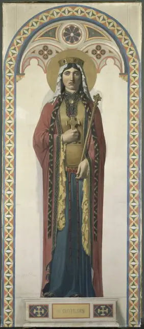 Heilige Klothilde, Frau von Chlodwig - Jean-Auguste-Dominique Ingres