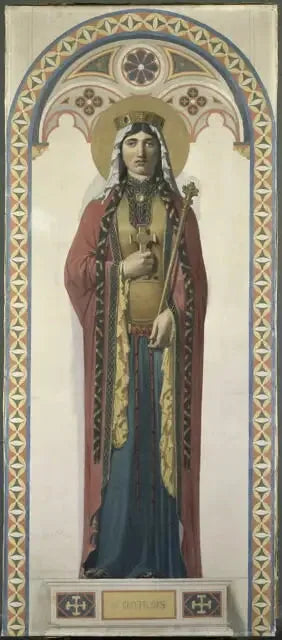 Heilige Klothilde, Frau von Chlodwig - Jean-Auguste-Dominique Ingres