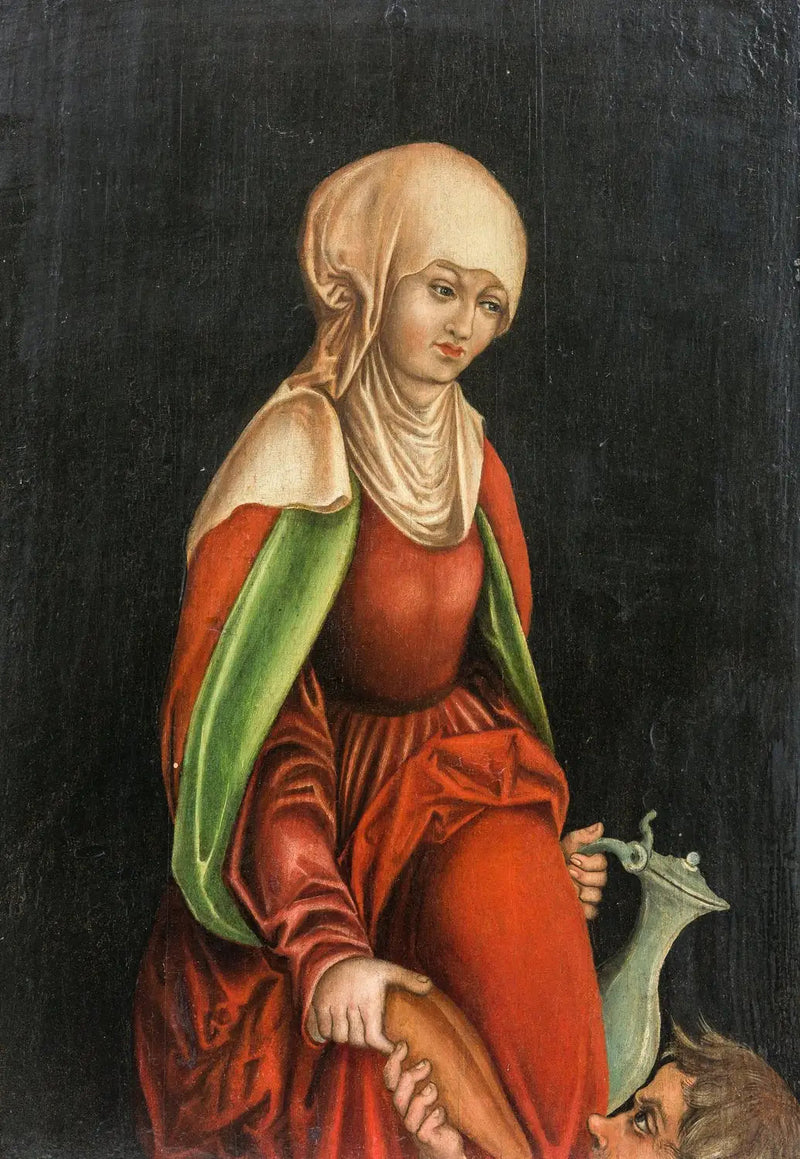 Elisabeth von Thüringen gibt einem Bettler Brot und Wasser - Lucas Cranach der Ältere