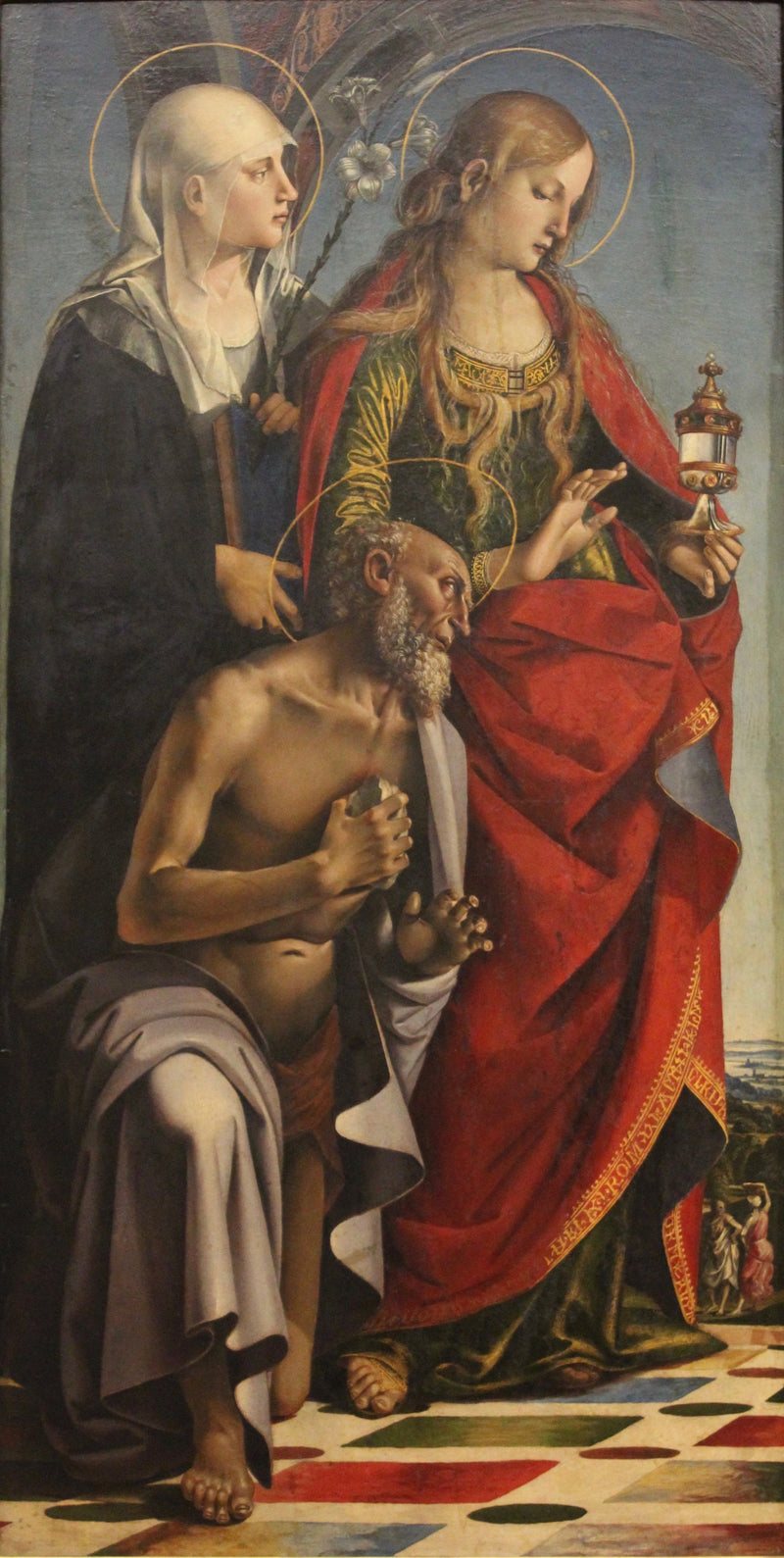Heilige Eustachius, Heilige Maria Magdalena und Heiliger Hieronymus - Luca Signorelli