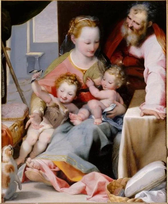 Heilige Familie mit Katze - Federico Barroci