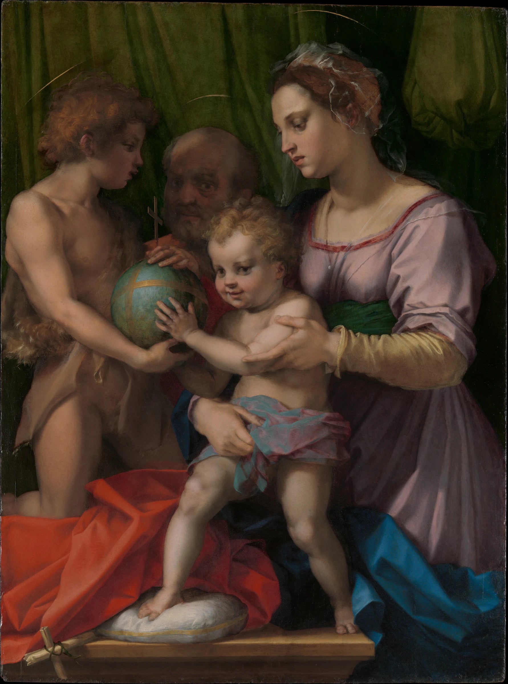 La Sainte Famille avec le jeune saint Jean-Baptiste - Andrea del Sarto (Andrea d'Agnolo)
