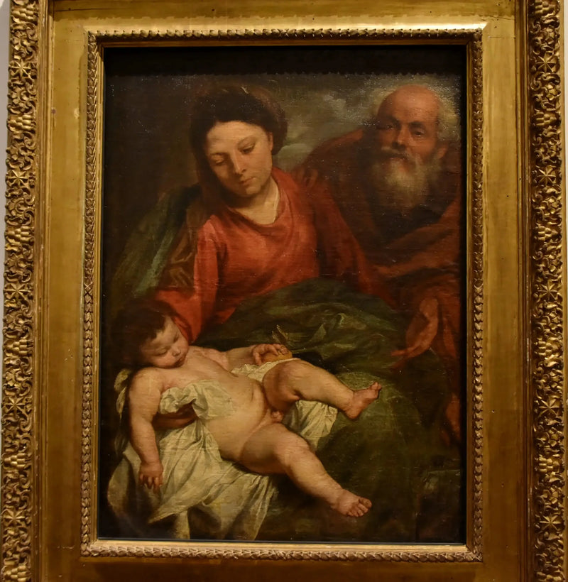 Heilige Familie mit schlafendem Kind - Antoine van Dyck