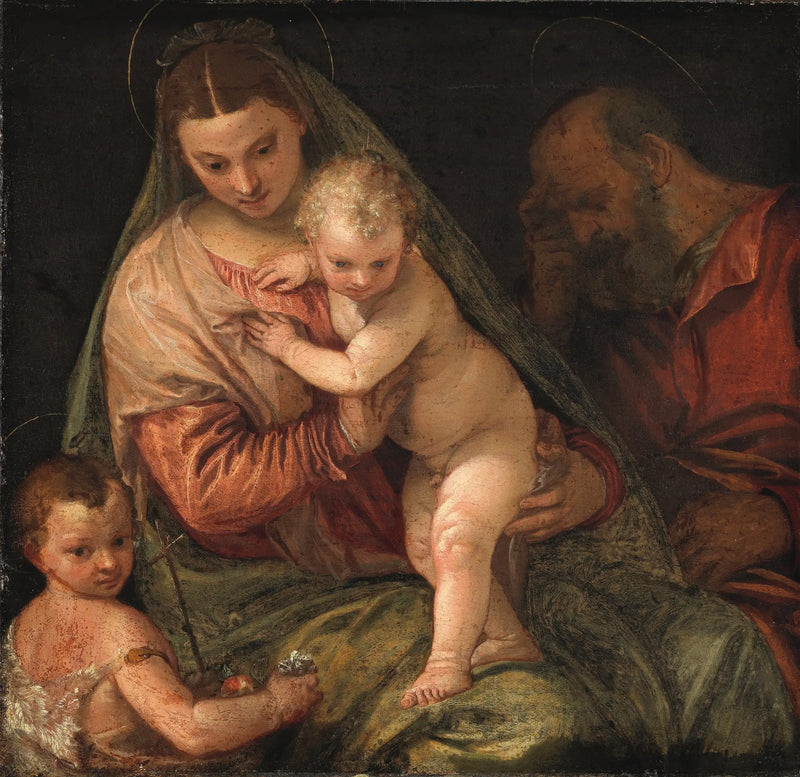 Heilige Familie mit dem jungen heiligen Johannes - Paul Véronèse